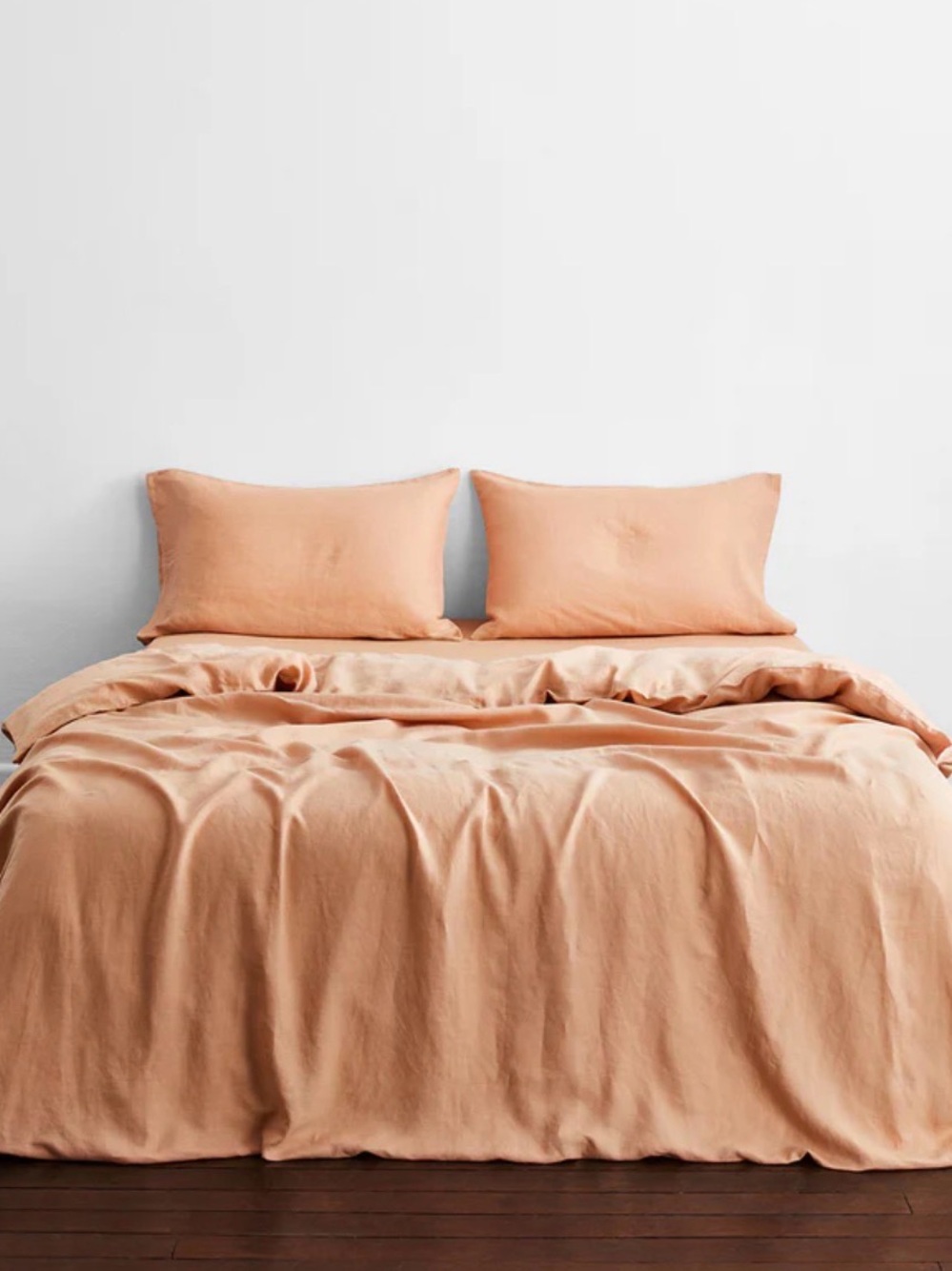 NWT Bed Threads 100% Flax Linen Terracotta KING / CALI king DUVET PILLOWCASES